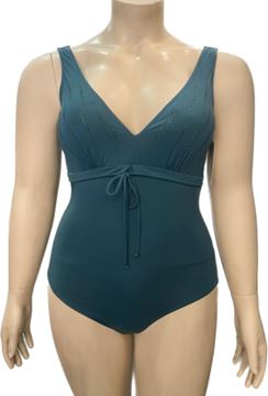 Picture of PLUS SIZE GREEN TUMMY CONTROL SWIM SUIT